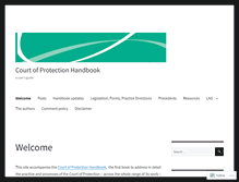 Tablet Screenshot of courtofprotectionhandbook.com
